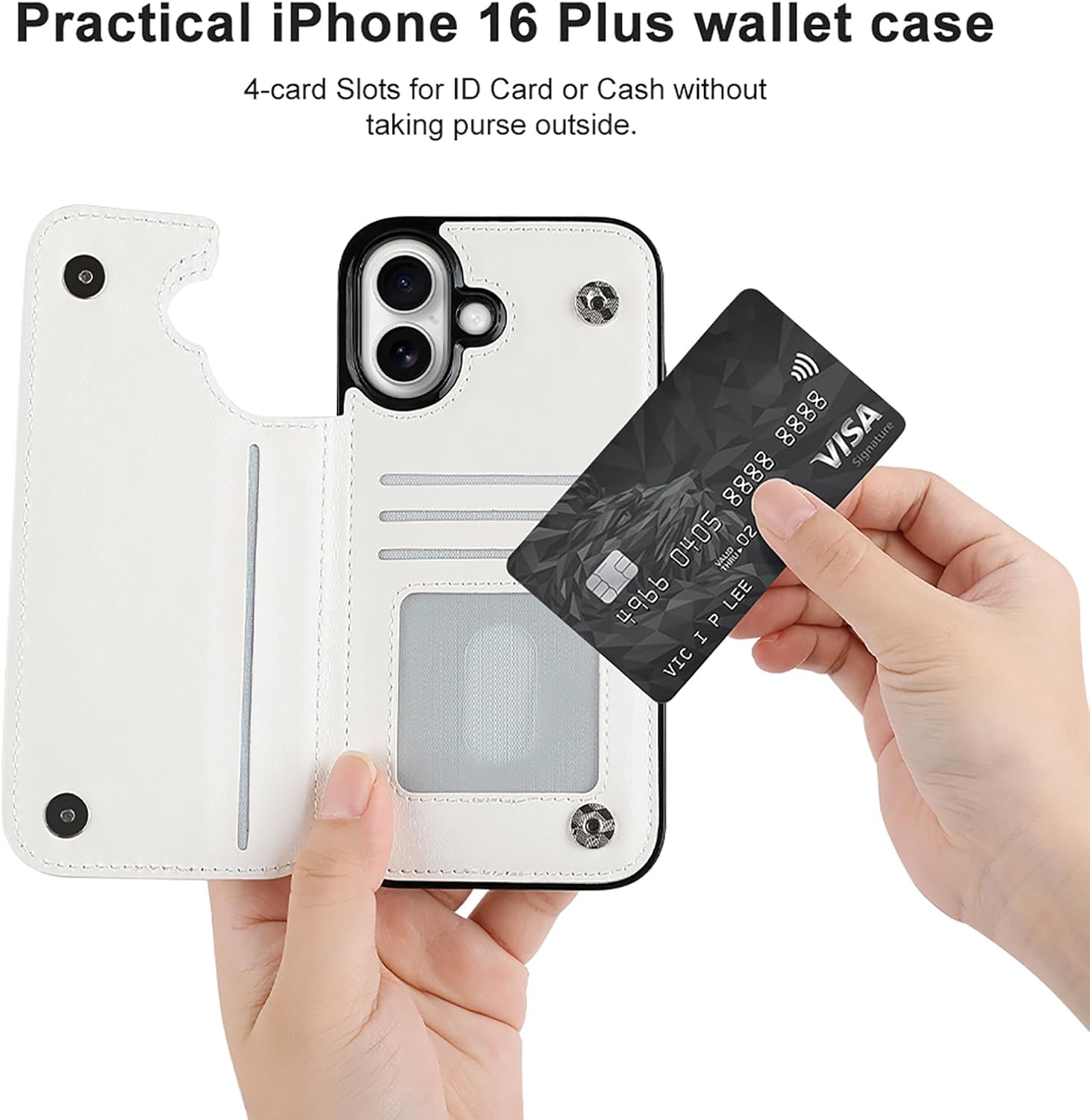 Cute Corgi Phone Case Flip Folio TPU Leather Wallet Case Cover with Card Holder Compatible with iPhone 16 iPhone 16 Plus · v2
