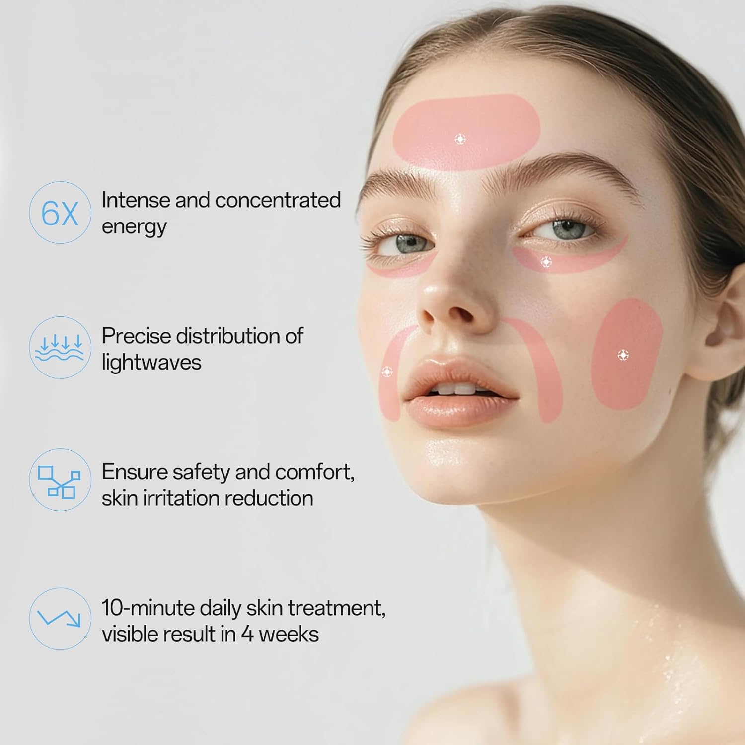Red Light Mask for Face - 7 Colors Red Light Face Mask, Face Mask Skincare at Home, Wireless Device, Skin Treatment Mask Suitable for Women · v6