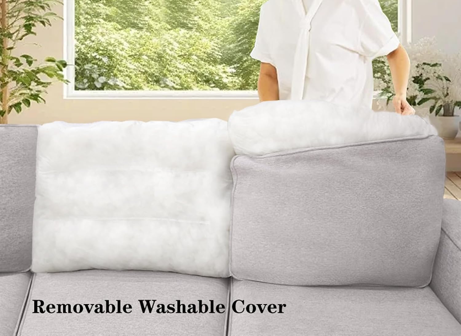 Legend Vansen Modular Sectional Sofa,Comfy Couches for Living Room,3-Seater High-Density Plush Foam Cushioning Couchs,Sectional Couch for Bedrooms,Apartment. · v3