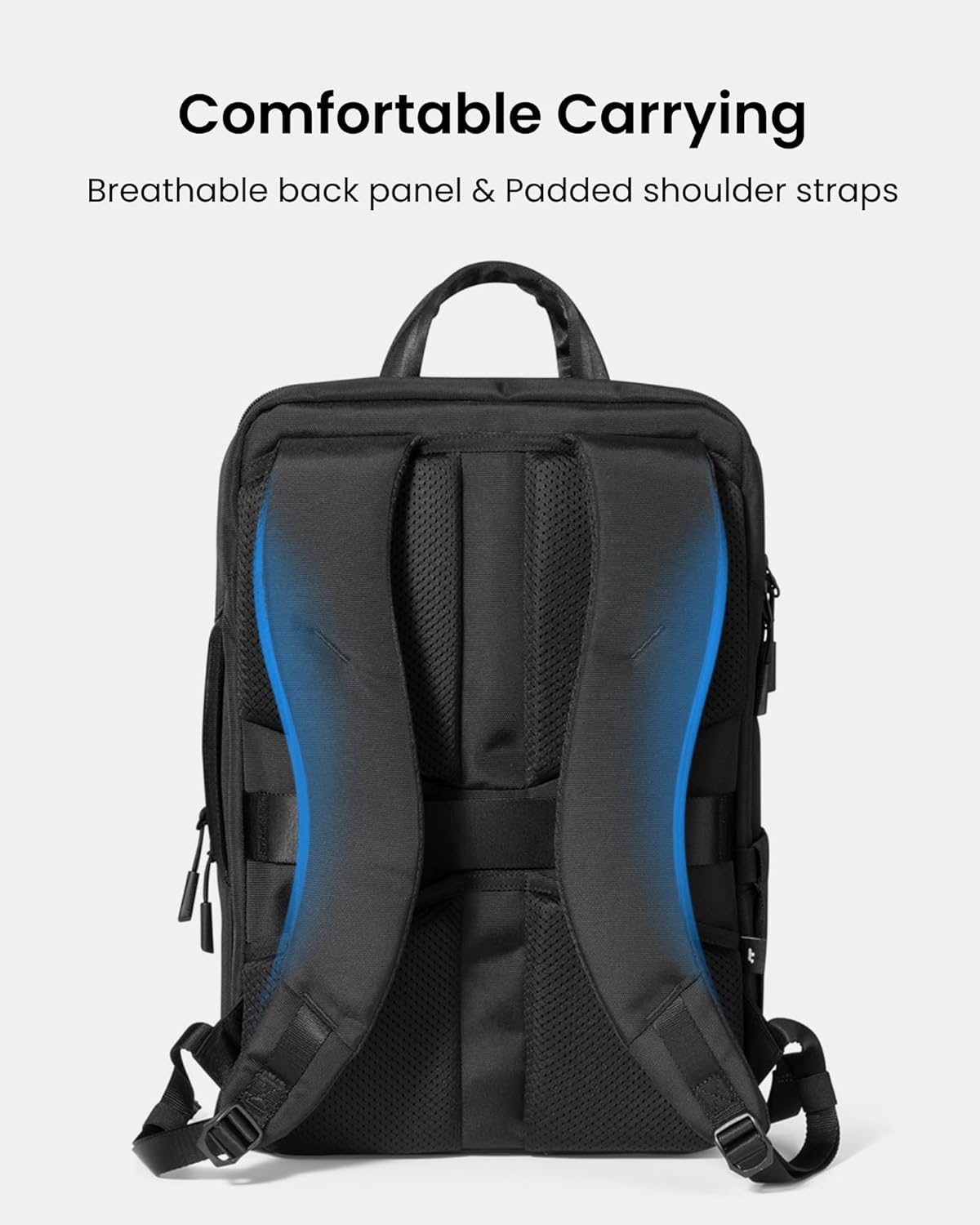 Tomtoc Laptop-Rucksack, 15,6-16-Zoll-Laptoptasche für Herren und Damen, 24-Liter-Computerrucksack für den täglichen Gebrauch für das 16-Zoll-MacBook Pro M4, Tagesrucksack für Arbeit, Pendeln, Business, College, Wochenendtrip
