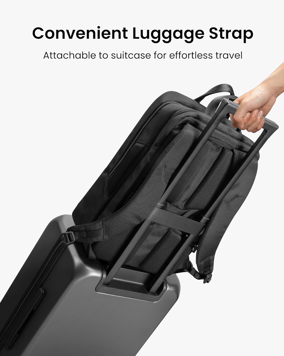 Tomtoc Laptop-Rucksack, 15,6-16-Zoll-Laptoptasche für Herren und Damen, 24-Liter-Computerrucksack für den täglichen Gebrauch für das 16-Zoll-MacBook Pro M4, Tagesrucksack für Arbeit, Pendeln, Business, College, Wochenendtrip