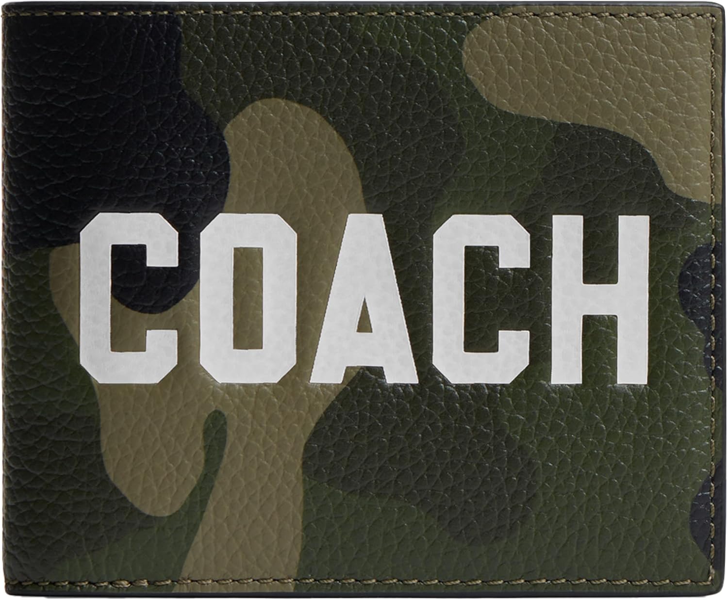 COACH Mens 3-in-1 Wallet with Camo Print Graphic, One Size