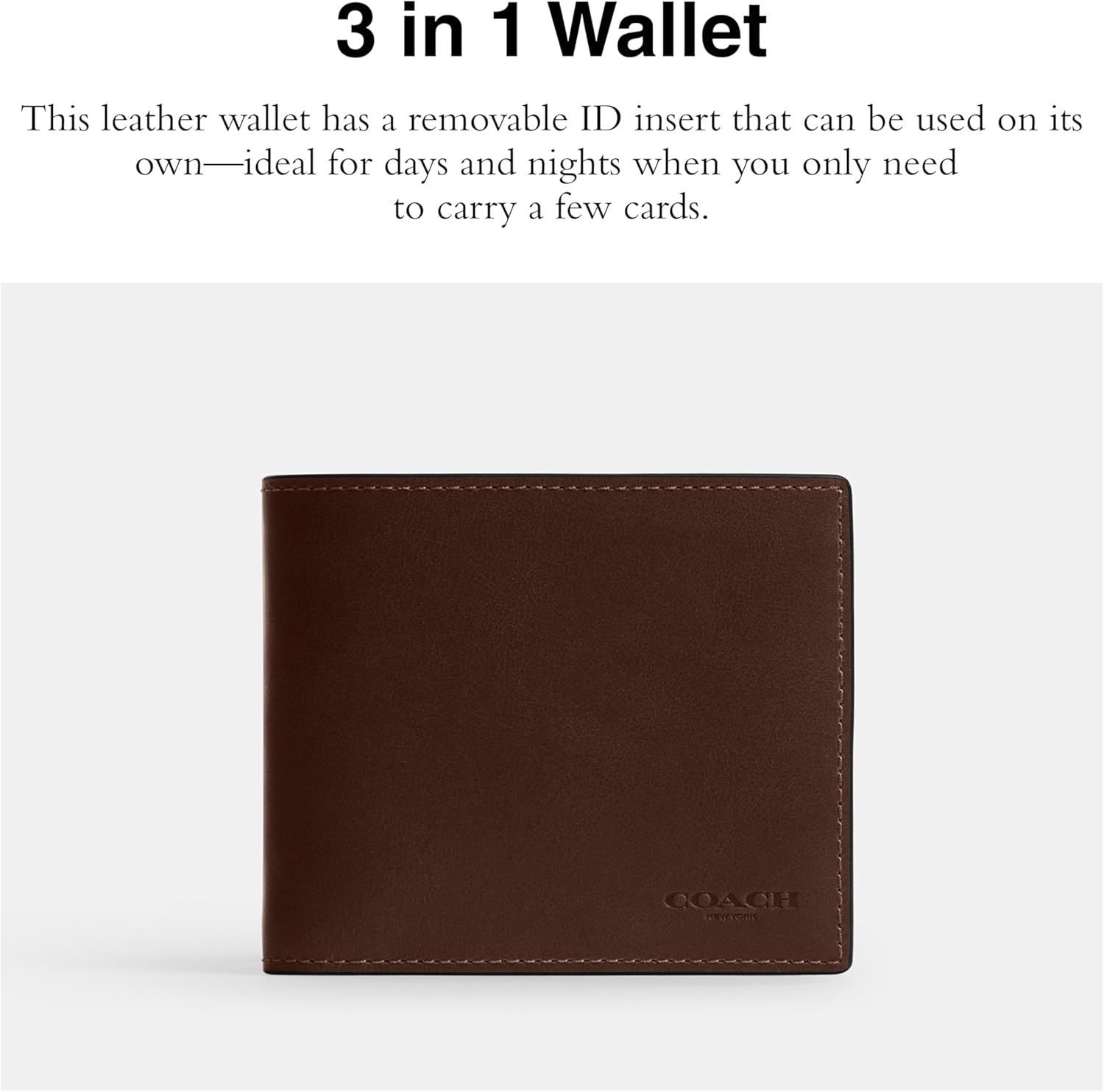 Coach Mens 3-in-1 Wallet
