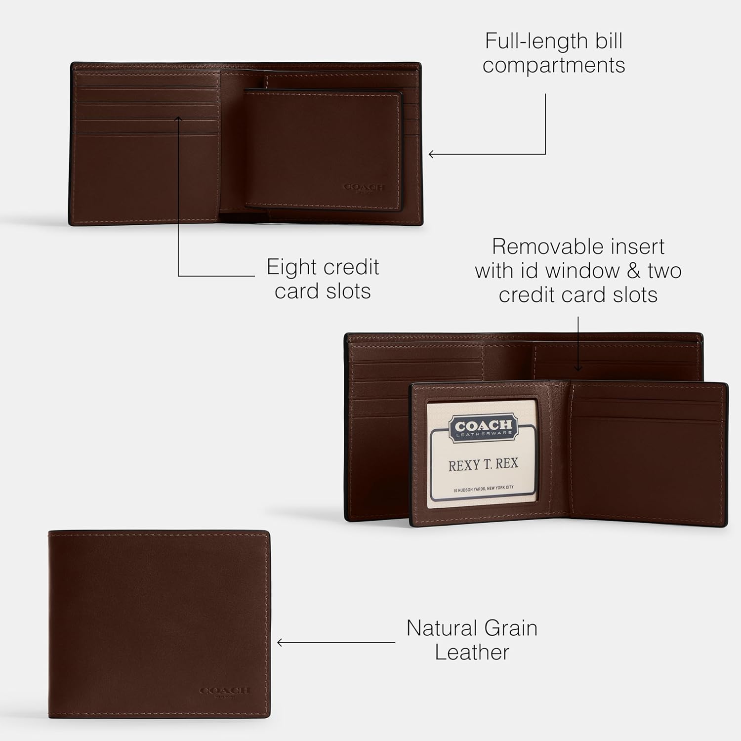 Coach Mens 3-in-1 Wallet