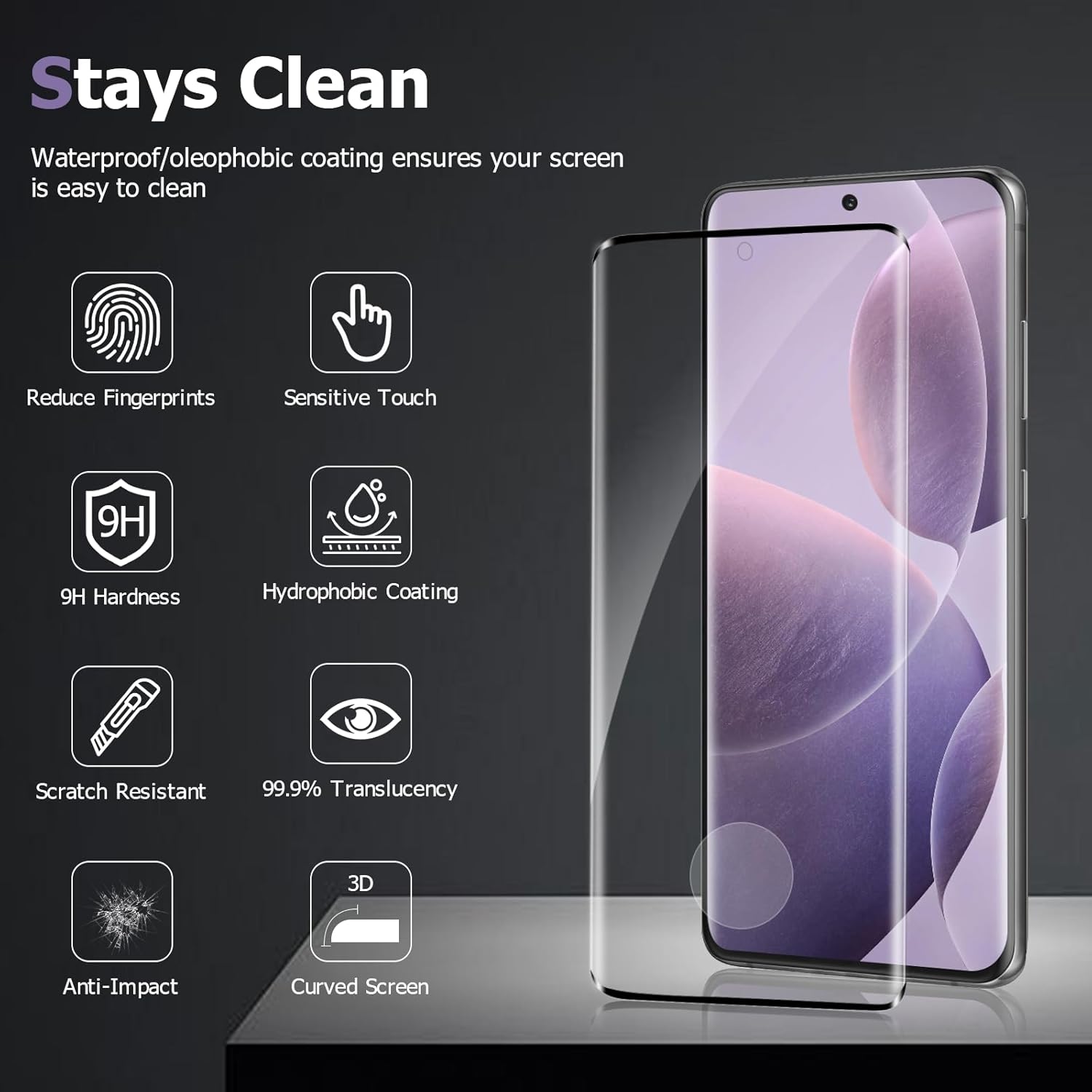 (3 2 Pack) Galaxy S20 5G Screen Protector, 3D Full Coverage Tempered Glass Protective Cover Friendly Scratch Resistant Bubble Free Ultra Resistant Abrasion esistant For Samsung Galaxy S20 (6.2 inch)