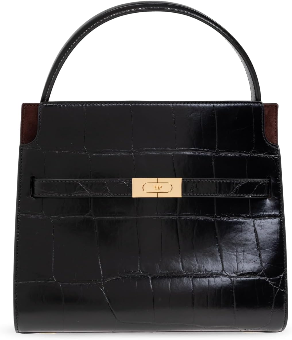Tory Burch Damska Tłoczona Podwójna Torebka Lee Radziwill Croc