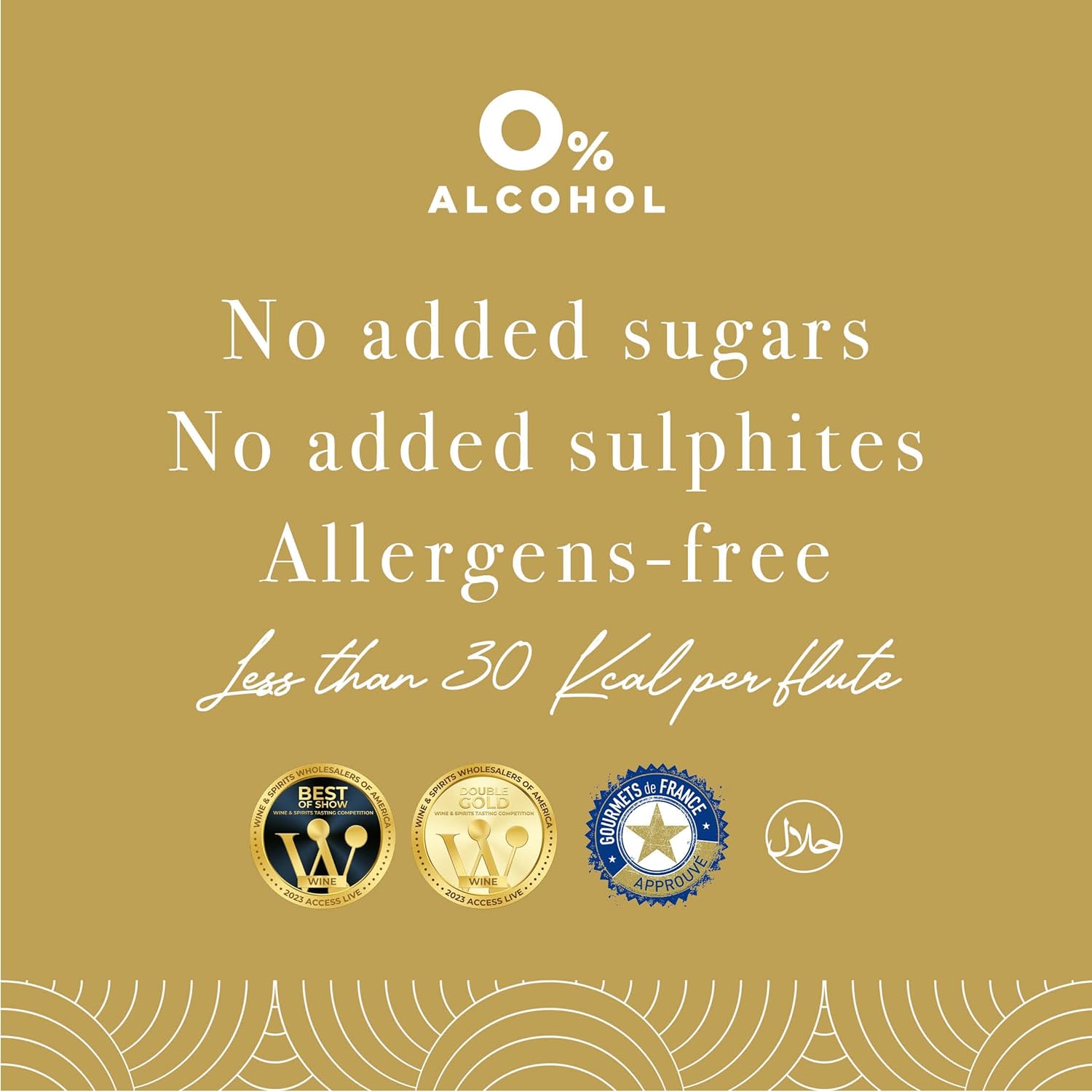 So Jennie Paris Alcohol-Free Blanc Dry Sparkling Wine - Certified Halal, Low Calorie, Sulfite Free - No Preservatives, No Added Sugar (375ml, Case of 6) · v3