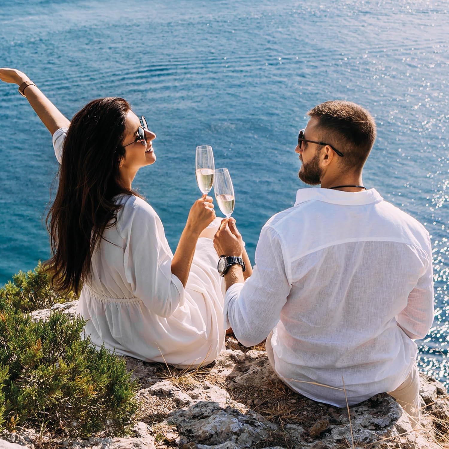 So Jennie Paris Alcohol-Free Blanc Dry Sparkling Wine - Certified Halal, Low Calorie, Sulfite Free - No Preservatives, No Added Sugar (375ml, Case of 6) · v3