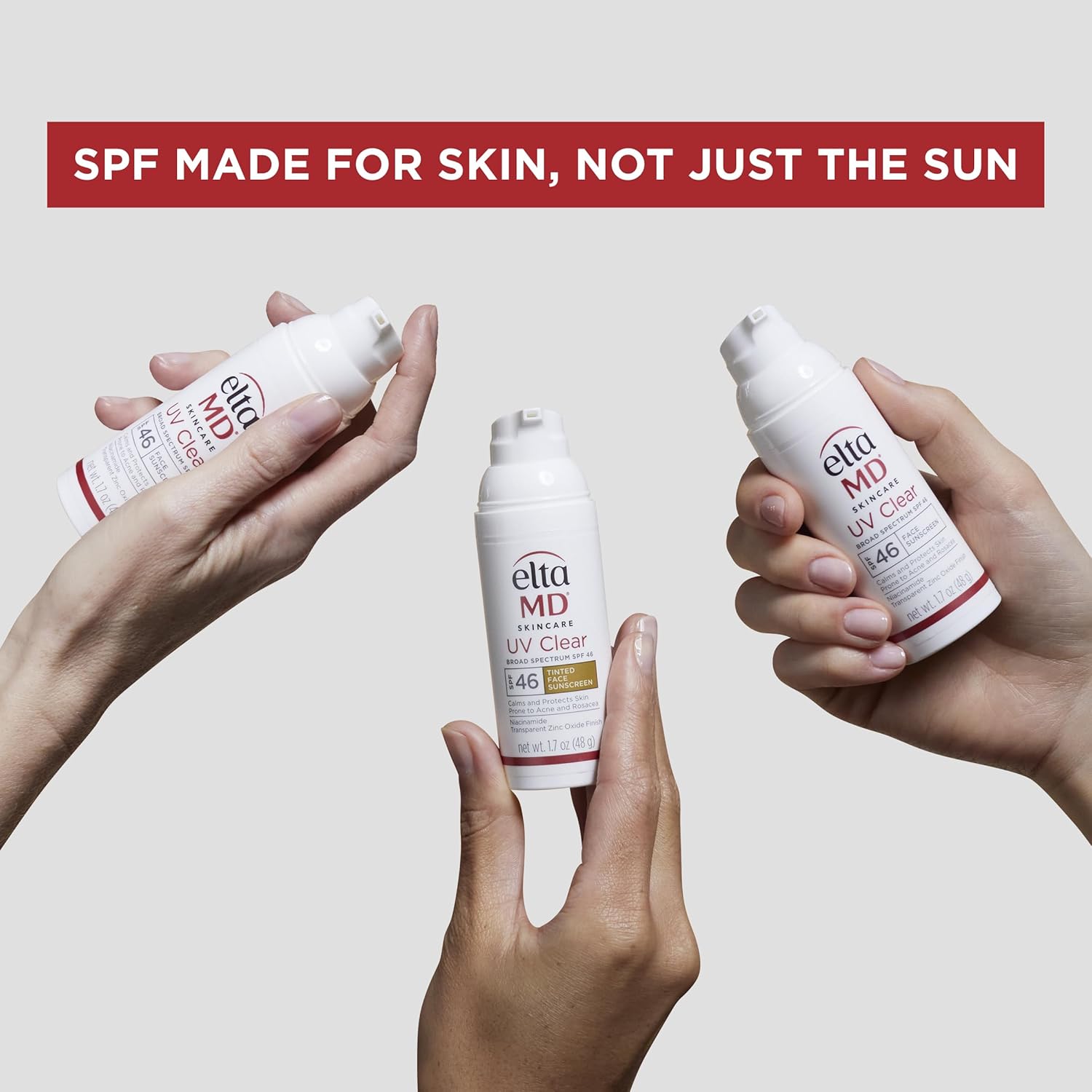 EltaMD UV Daily SPF 40 Face Sunscreen Moisturizer with Zinc Oxide, Daily Face Moisturizer with SPF, Sunscreen, 1.7 oz Pump (Pack of 2)