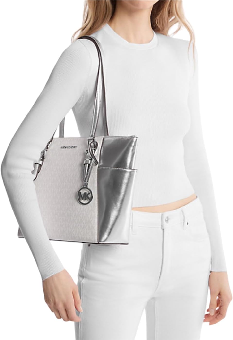 Michael Kors Charlotte Large Top Zip Tote · v3