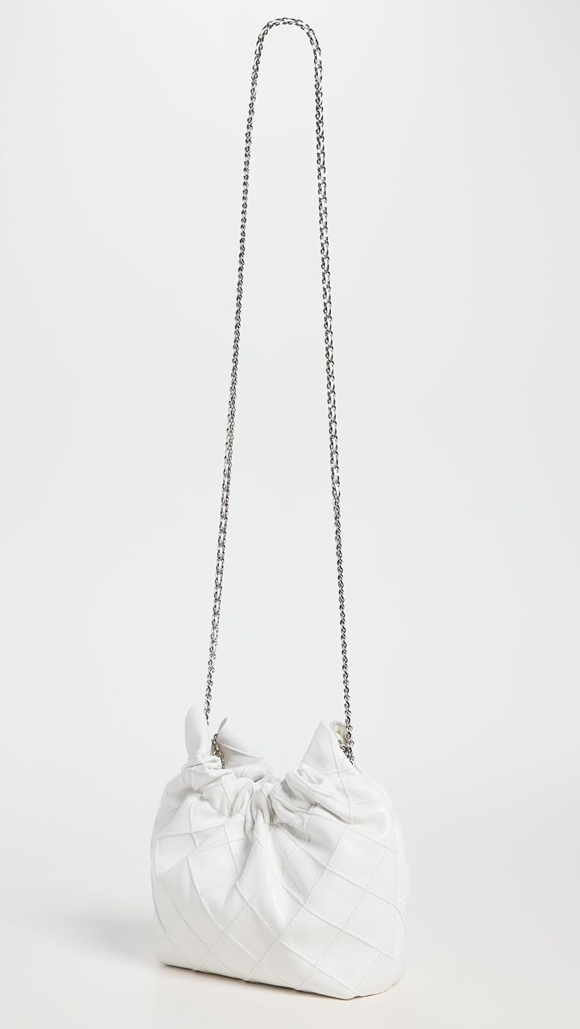Tory Burch Womens Fleming Distressed Mini Hobo Bag · v4