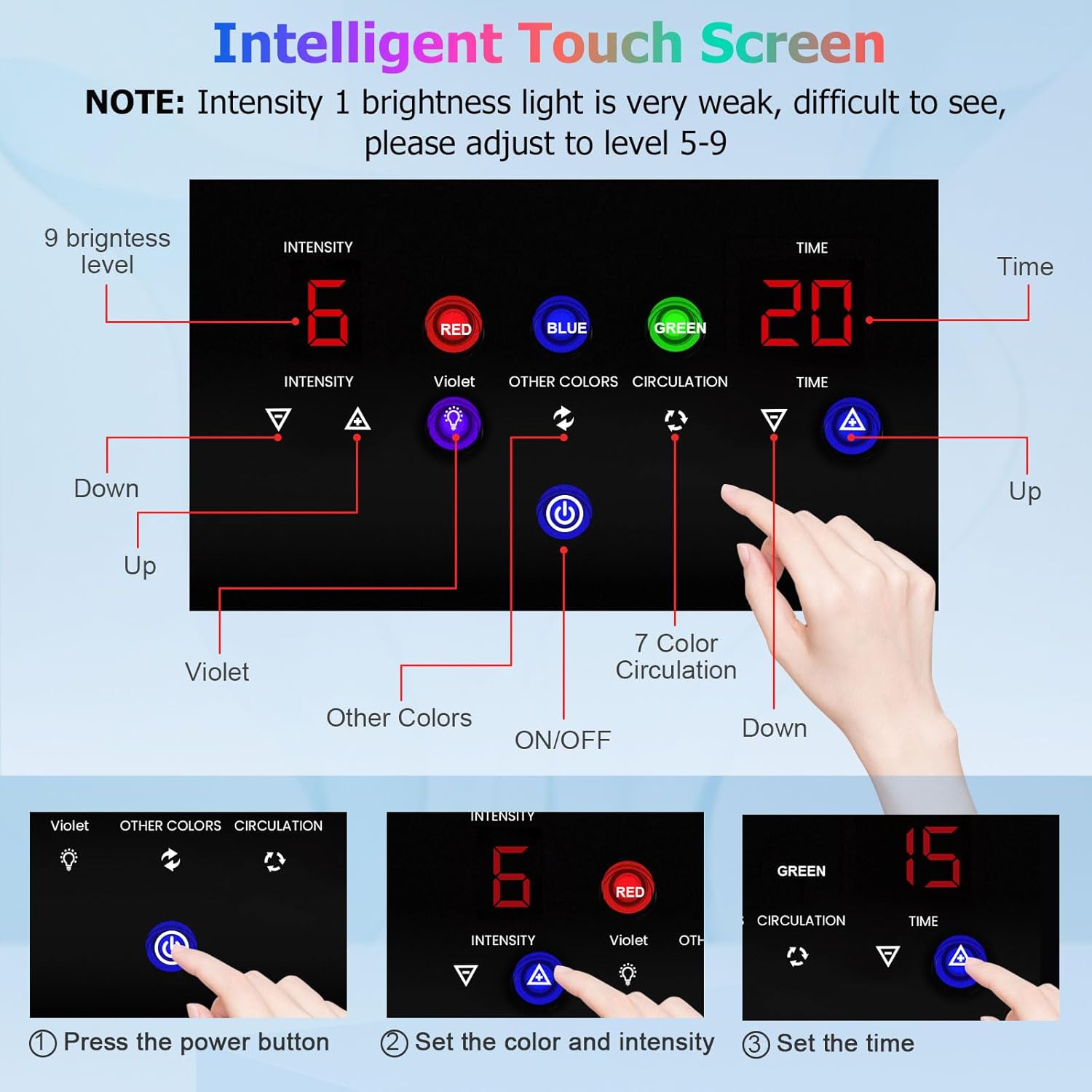 Led Face Mask Light Therapy, 8Color LED Light Therapy for Face, Red Light Therapy Mask, Circulation Photon LED Red Light Therapy for Face and Neck Beauty Salon Home Spa Skin Care Facial Rejuvenation · v9