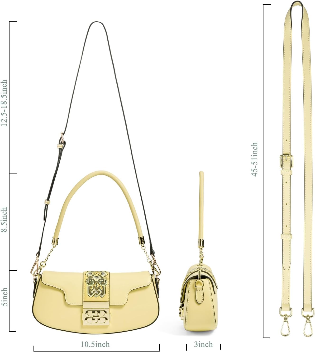 Genuine Leather Shoulder Bag for Women Hand Carved Painted Leather Clutch Saddle Bag Cute Hobo Tote Handbag Purse · v2