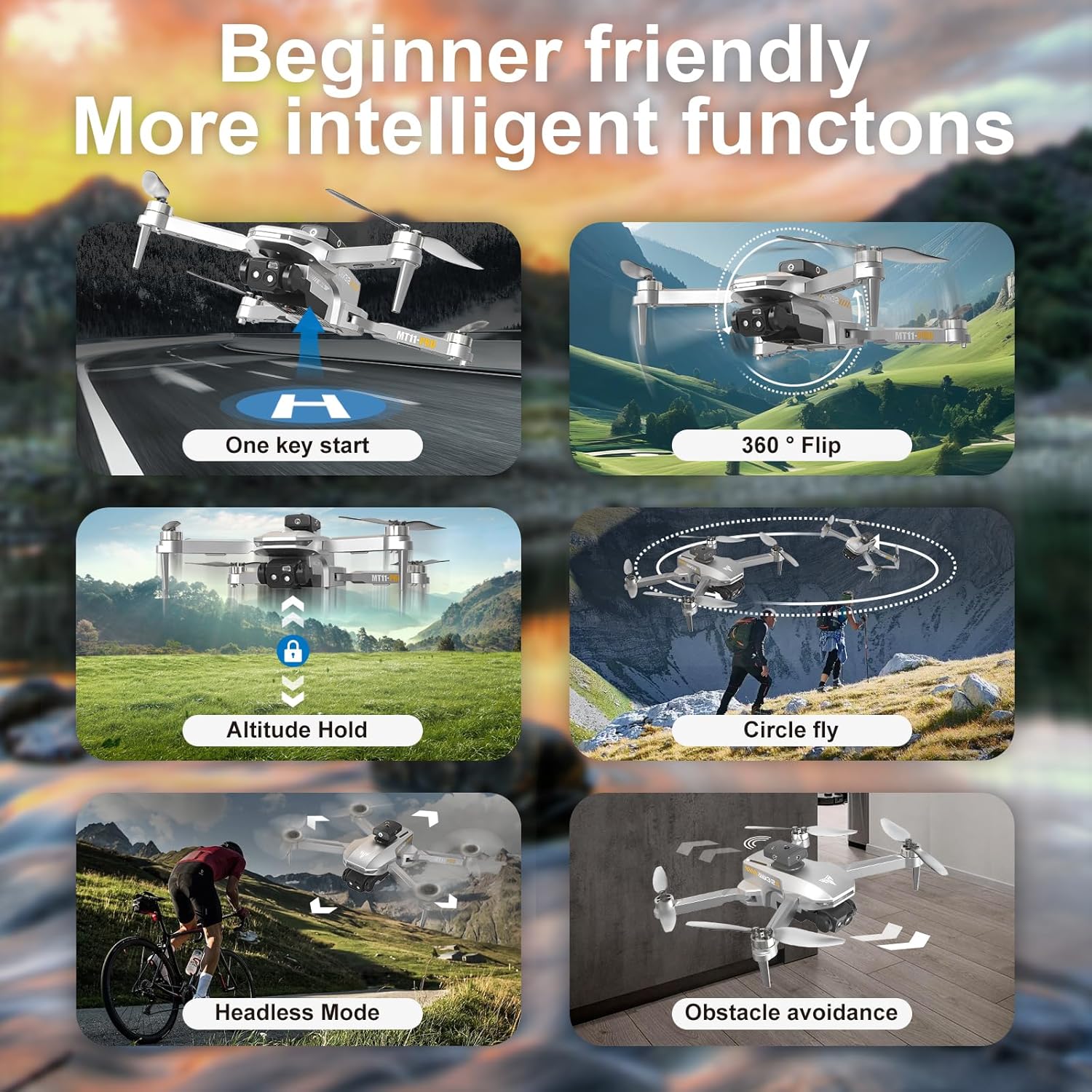 طائرة بدون طيار بمحرك بدون فرشاة، FPV 4K قابل للتعديل بزاوية 90 درجة، التحكم من خلال التطبيق، وقت طيران 40 دقيقة، تجنب العوائق الداخلية، تحديد موضع التدفق البصري، التصوير بالإيماءات، انعكاس 360 درجة، تنبيه فقدان المدى البعيد، هدايا ألعاب للرجال والأولاد