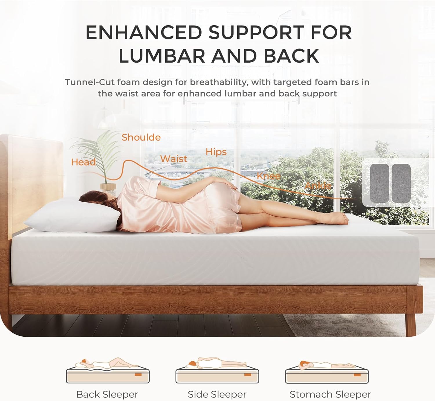 Sweetnight Memory Foam Mattress Queen, 12 Inch Queen Size Mattress in a Box for Pressure Relief  Motion Isolation, CertiPUR-US Certified Plush Queen Foam Mattresses · v2