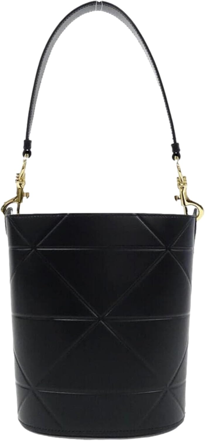 Prada Soft Calf Leather Bucket Crossbody Handbag Nero Black · v4