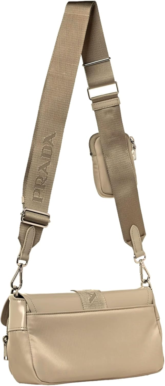 Borsa a tracolla Prada Deserto Tessuto in nylon verniciato con fibbia