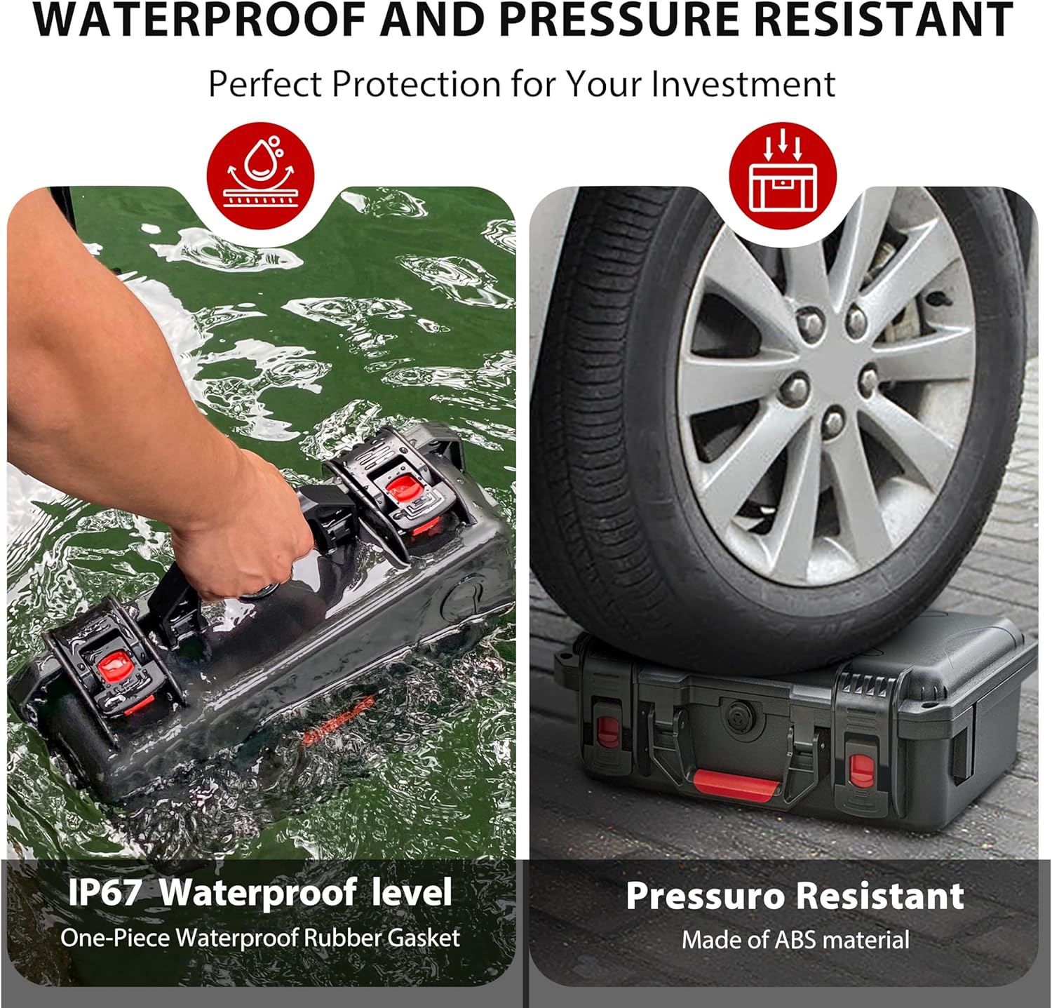 Custodia Mini 4 Pro a doppio strato, impermeabile e resistente agli urti per accessori DJI Mini 4 Pro/Mini 3/Mini 3 Pro, per controller DJI RC 2/RC-N2, hub caricabatterie