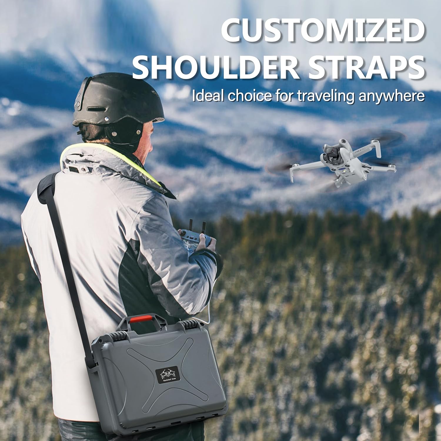 Custodia Mini 4 Pro a doppio strato, impermeabile e resistente agli urti per accessori DJI Mini 4 Pro/Mini 3/Mini 3 Pro, per controller DJI RC 2/RC-N2, hub caricabatterie