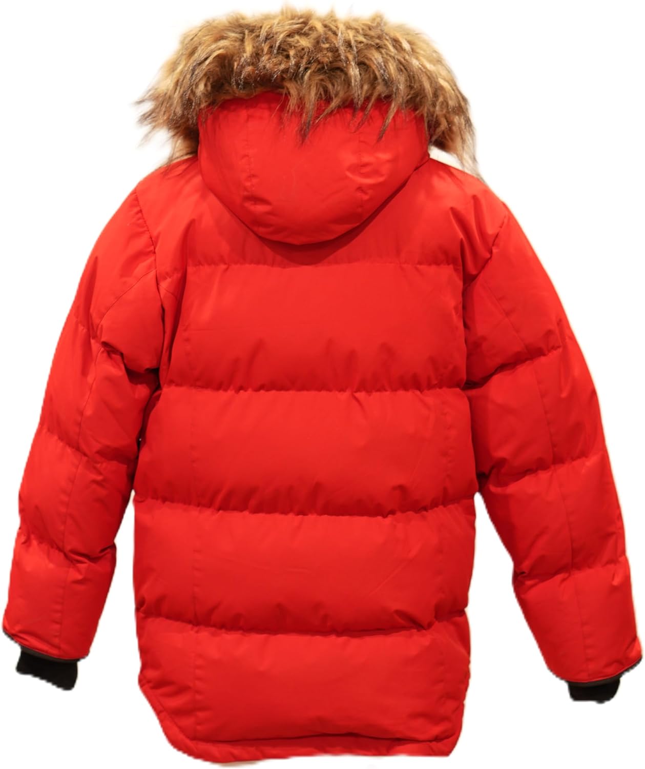 Golden Peak Boys Puffer Jacket Waterproof Winter Coat with Snorkel Hood Faux Fur Sizes 4-20