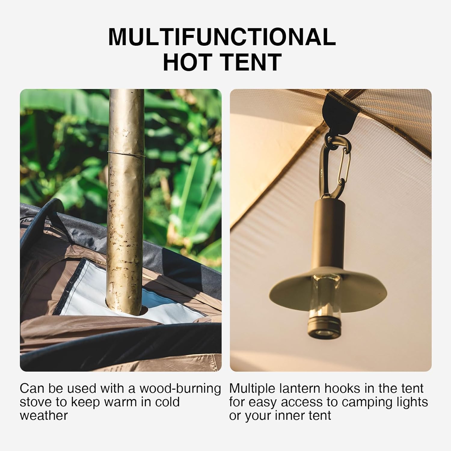 OneTigris Tower M Dome Tent, Waterproof Windproof 4 Person Tent with Stove Jack for Camping, Hiking, Hunting, Bushcraft, Winter, Car Trips · v5
