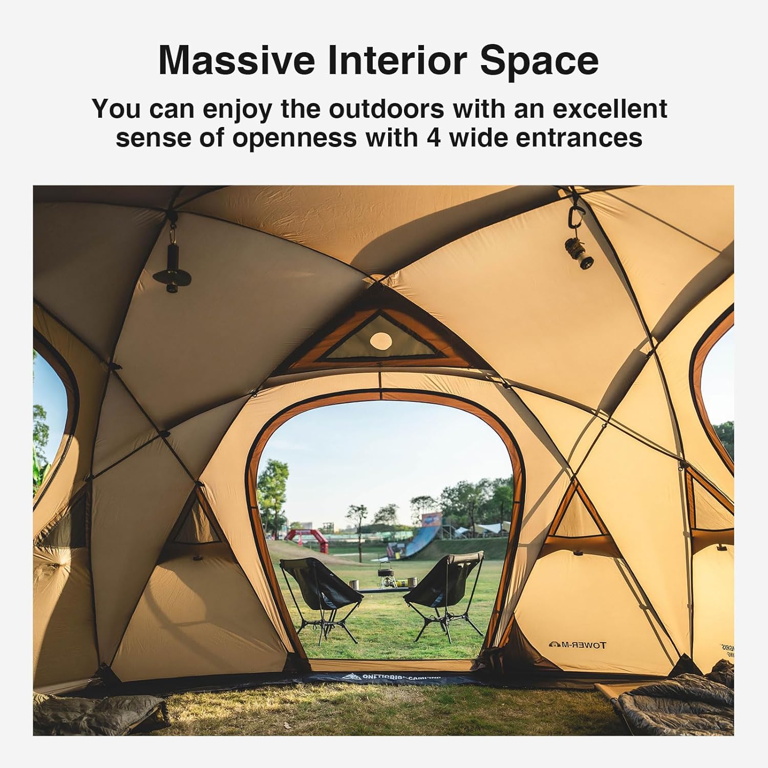 OneTigris Tower M Dome Tent, Waterproof Windproof 4 Person Tent with Stove Jack for Camping, Hiking, Hunting, Bushcraft, Winter, Car Trips · v5