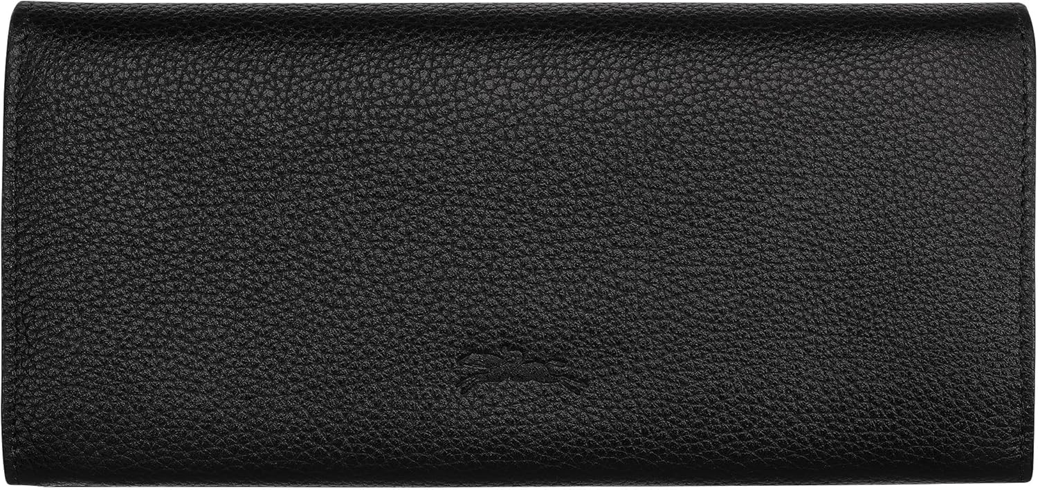 Dompet Longchamp Le Foulonne Continental - Hitam