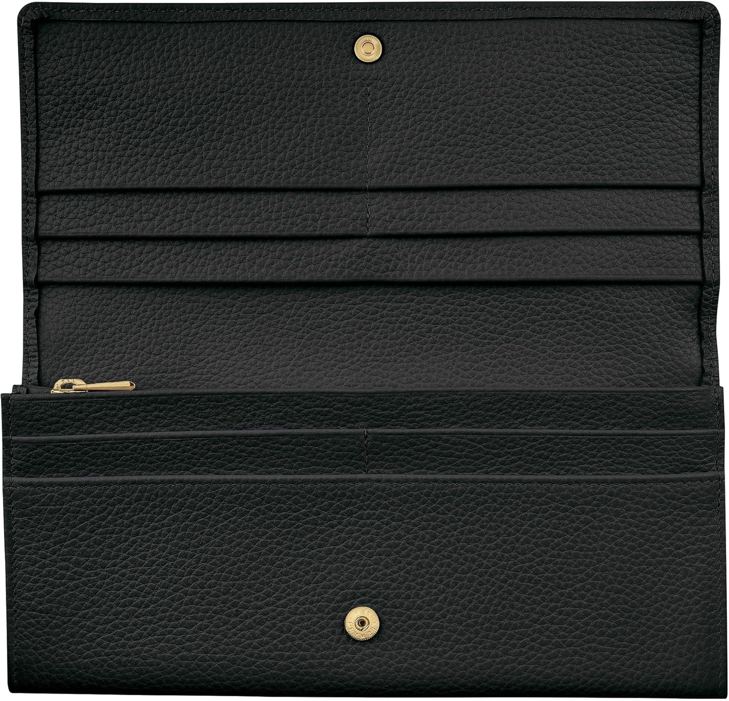 Dompet Longchamp Le Foulonne Continental - Hitam