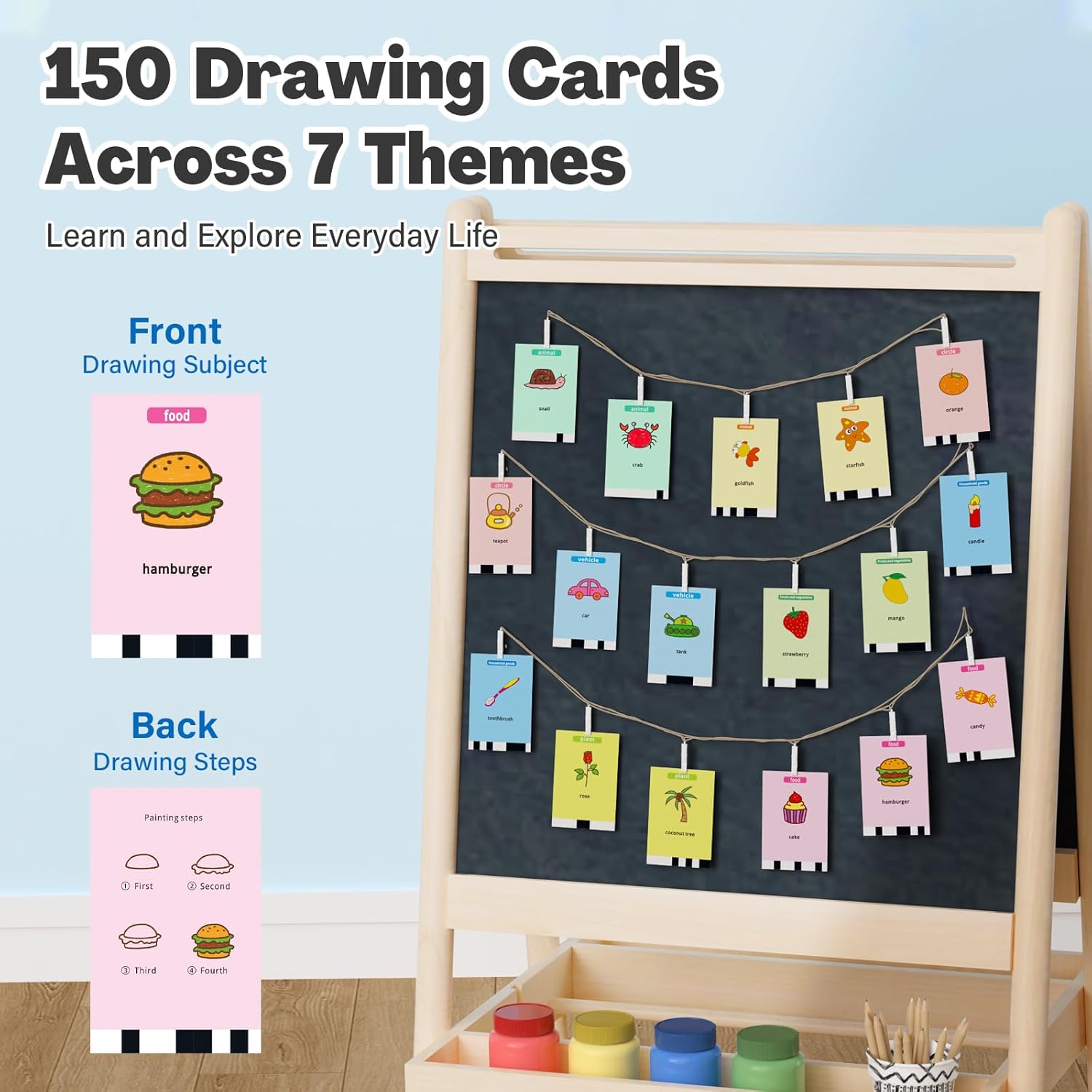 Drawing Robot for Kids with 150 Cards, Voice Interactive Educational Drawing Machine, Montessori Painting Learning Toys for 3 4 5 6 7 8 Year Old Boys Girls Birthday Party · v6