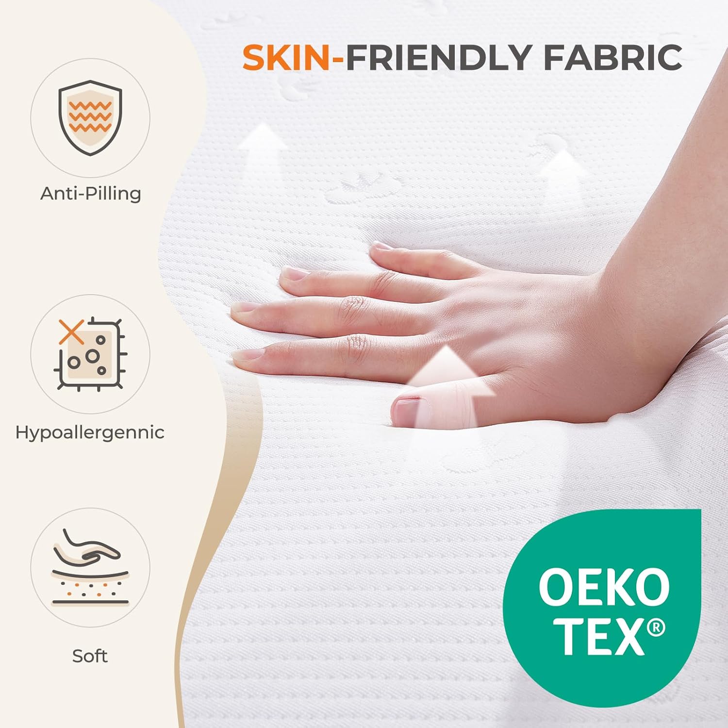 Materasso Queen Sweetnight da 12 pollici, materasso Queen in memory foam in una scatola per dormire comodamente e alleviare la pressione, materassi queen size certificati CertiPur-US di media rigidità