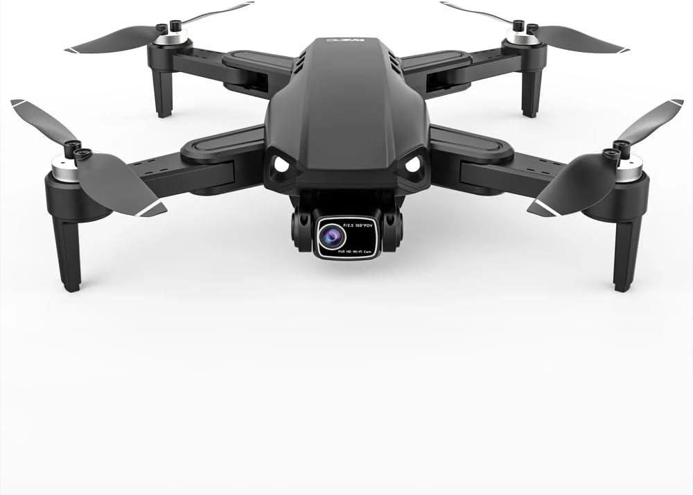 Drone gps con doppia fotocamera 4k hd con sistema di prevenzione degli ostacoli visivi e connettività wifi 5g nero 2 batterie