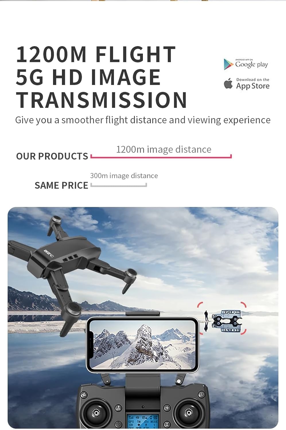 Drone gps con doppia fotocamera 4k hd con sistema di prevenzione degli ostacoli visivi e connettività wifi 5g nero 2 batterie