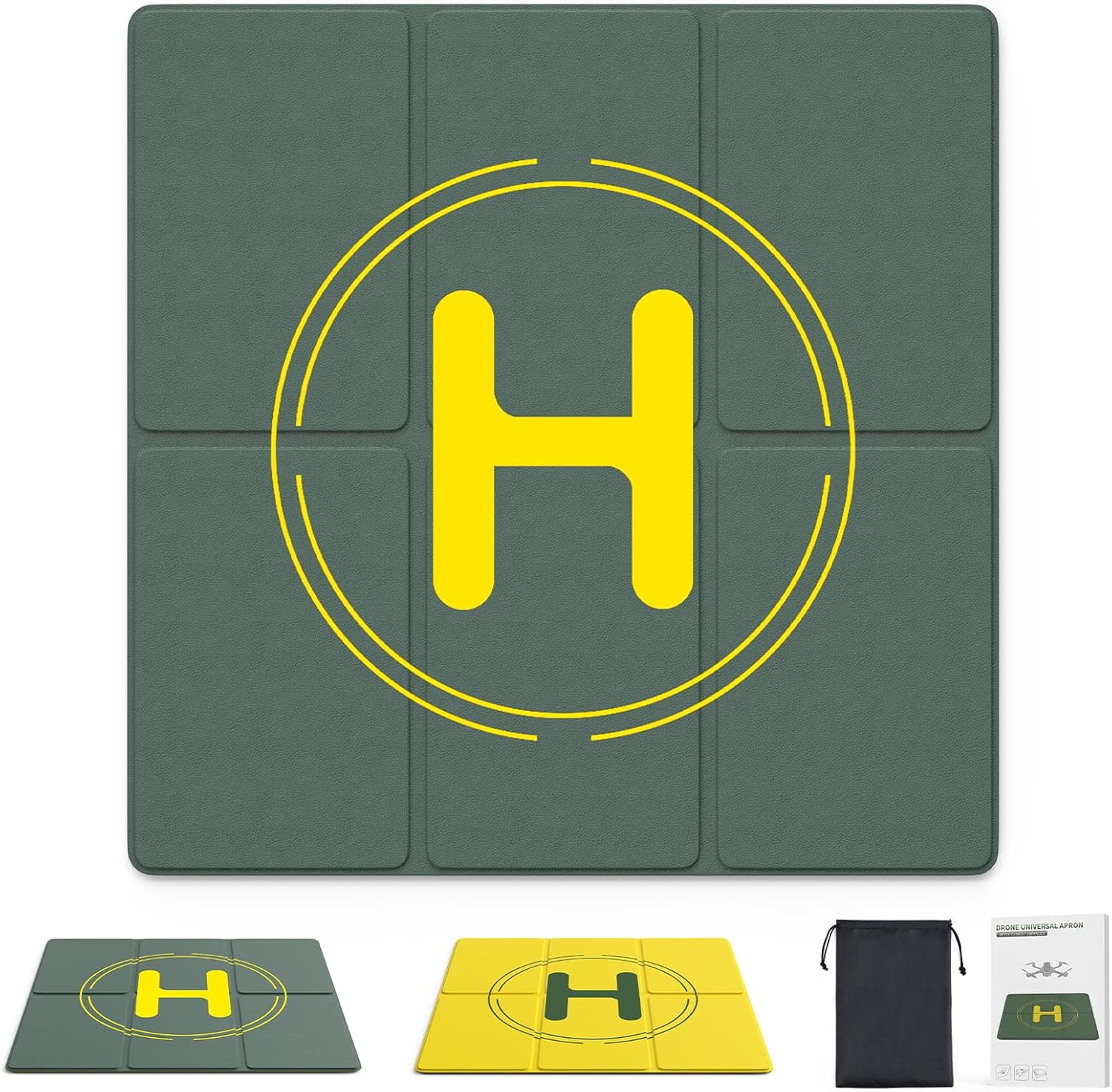 Holy Stone HS360S con 3 batterie, piattaforma di atterraggio per droni, borsa antideflagrante ignifuga