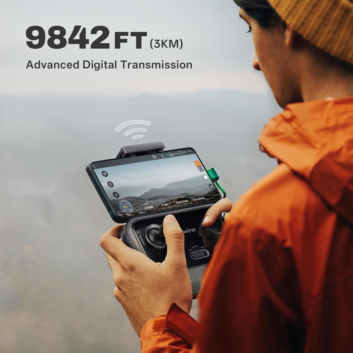 Modulo ID remoto Bwine B112S per drone con tracciamento GPS Droni GPS F7MINI SE con fotocamera per adulti 4K, Not Lose The Drone, doppia sicurezza