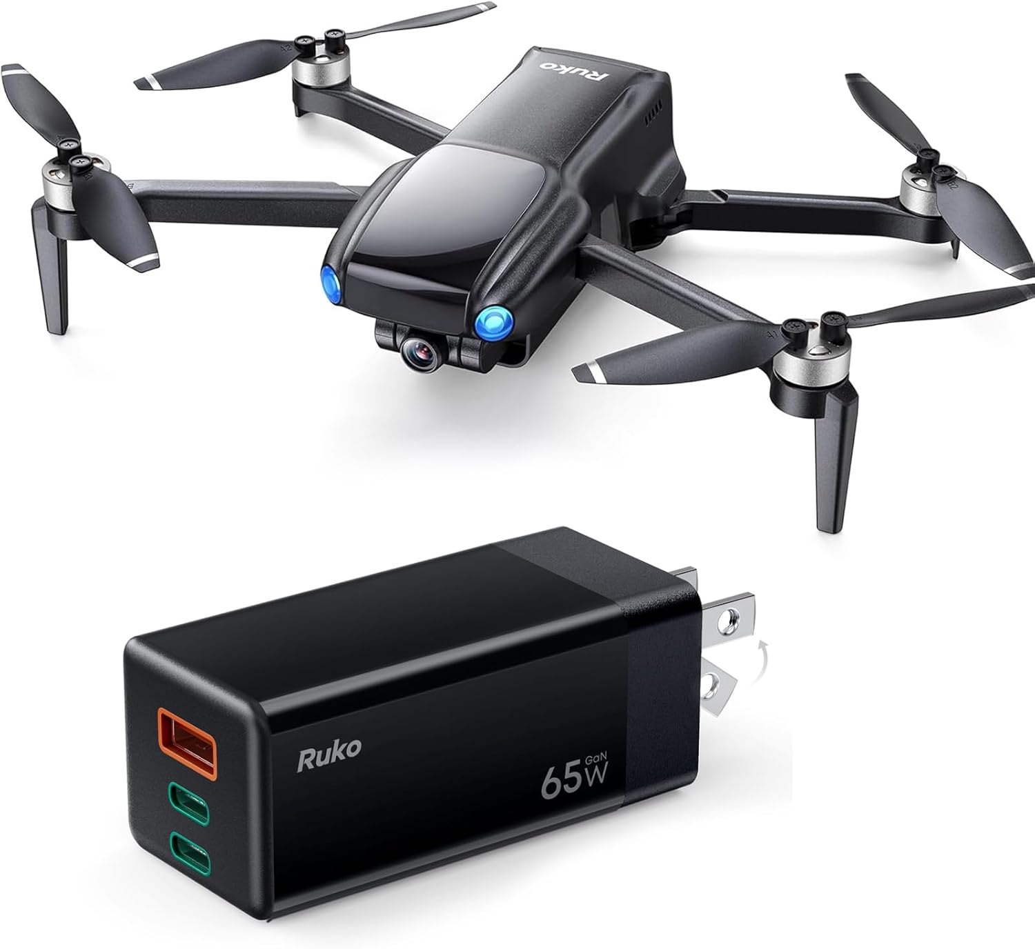 Droni Ruko U11MINI con fotocamera per adulti 4K e caricatore USB C Ruko PD65W