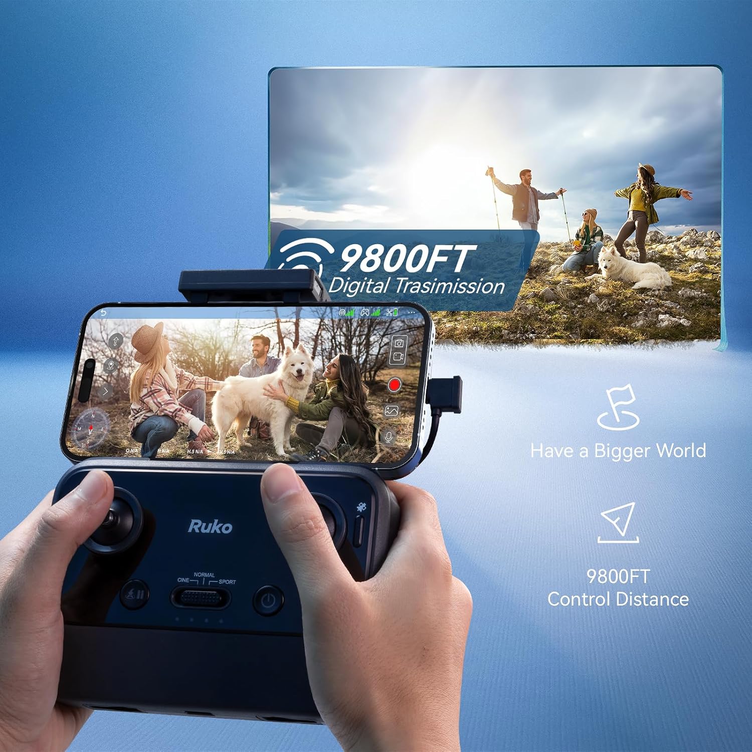 Droni Ruko U11MINI con telecamera per adulti 4K ed eliche di ricambio originali U11MINI