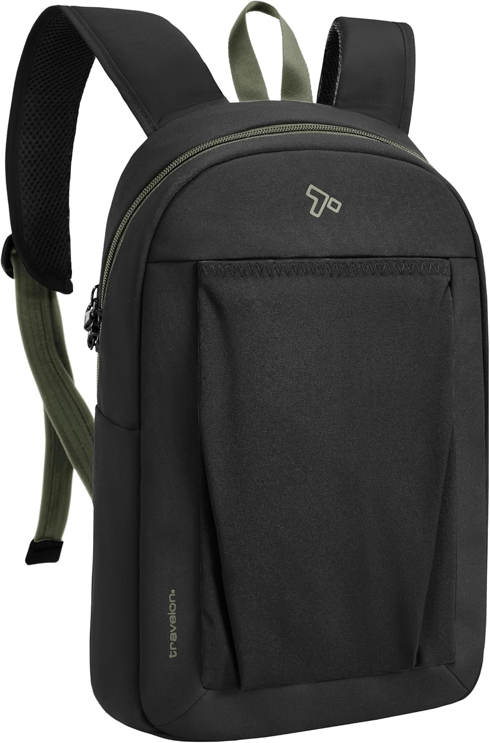 Travelon Anti-Theft The Voyages Small Backpack with XL Water Bottle Pocket, Black, 8 W x 14" H x 4.5" D · v3