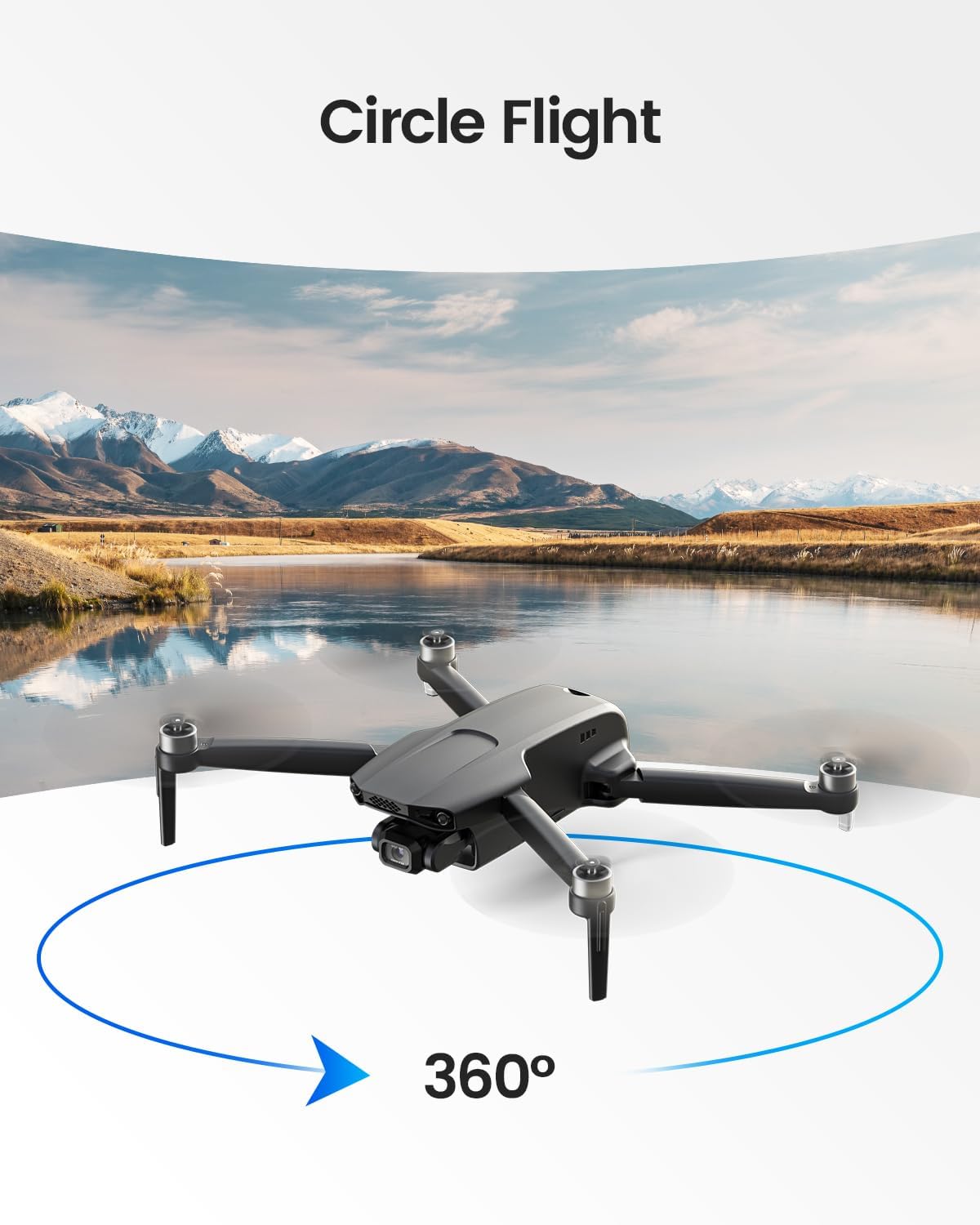 Drone GPS Holyton con fotocamera per adulti Batteria extra 4K HT70*2