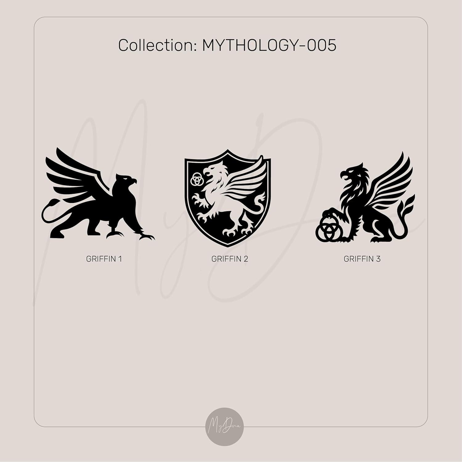 Luxurious Gold Griffin Bracelet - Mythical Engraving Jewelry · v4