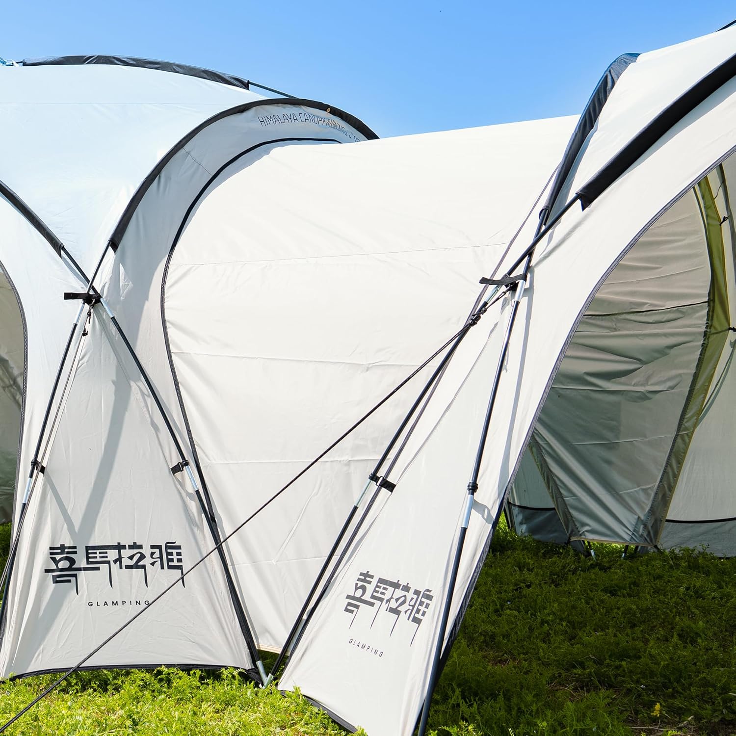 히말라야 스크린 하우스 텐트, 8-10인용 스크린 캠핑 텐트 캐노피 텐트 스크린 가제보 백패킹 방풍 야외 캠핑 파티오 뒷마당을 위한 간편한 설치