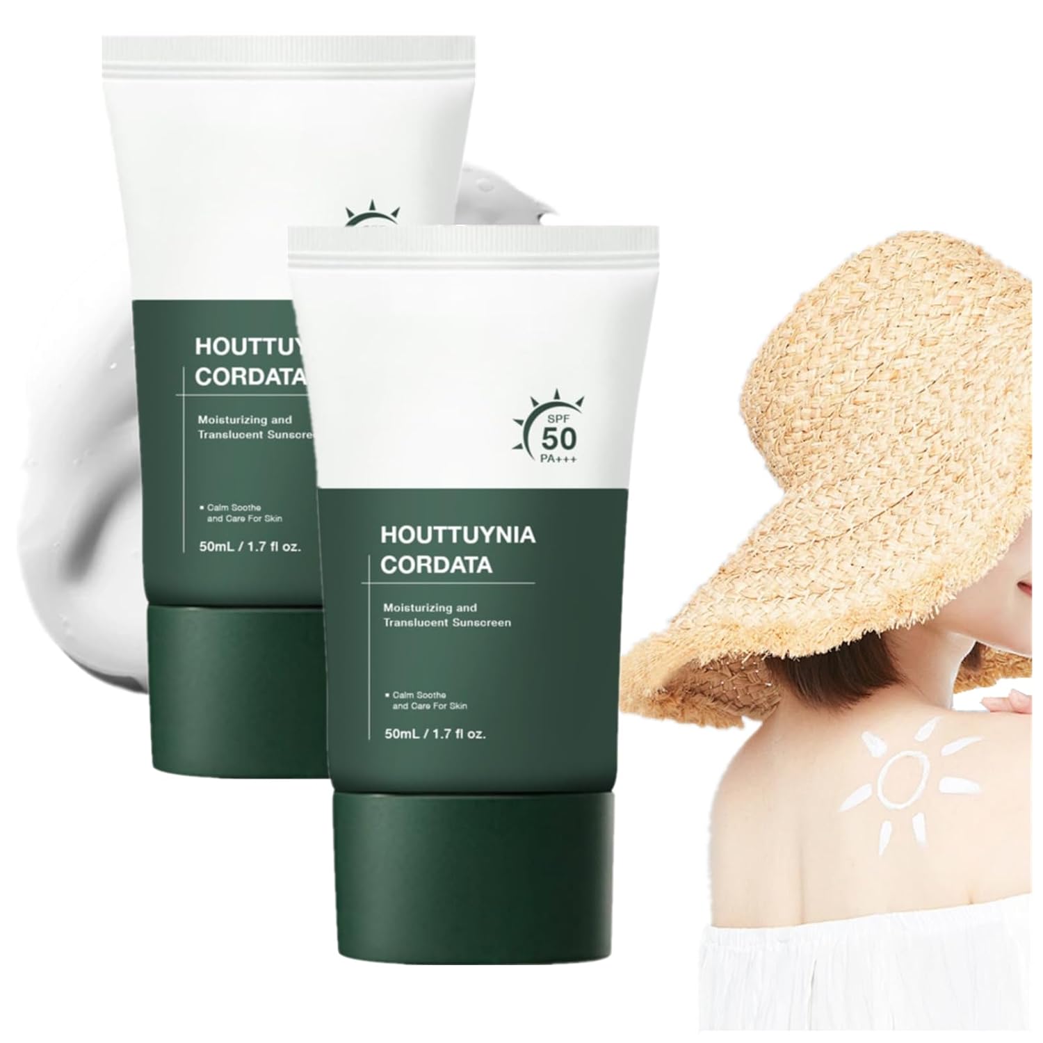 Heartleaf Silky Moisture Mild Sunscreen - Broad Spectrum SPF50 / PA    Korean Skincare Facial Moisturizer Daily Sunscreen, Water Resistant  Non Greasy, Strong UV Protection (2) · v2