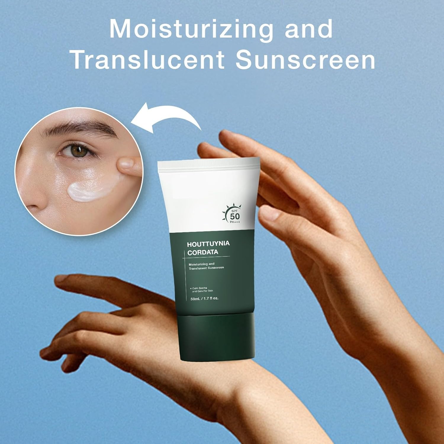 Heartleaf Silky Moisture Mild Sunscreen - Broad Spectrum SPF50 / PA Korean Skincare Facial Moisturizer Daily Sunscreen, Water Resistant Non Greasy, Strong UV Protection (2) · v2
