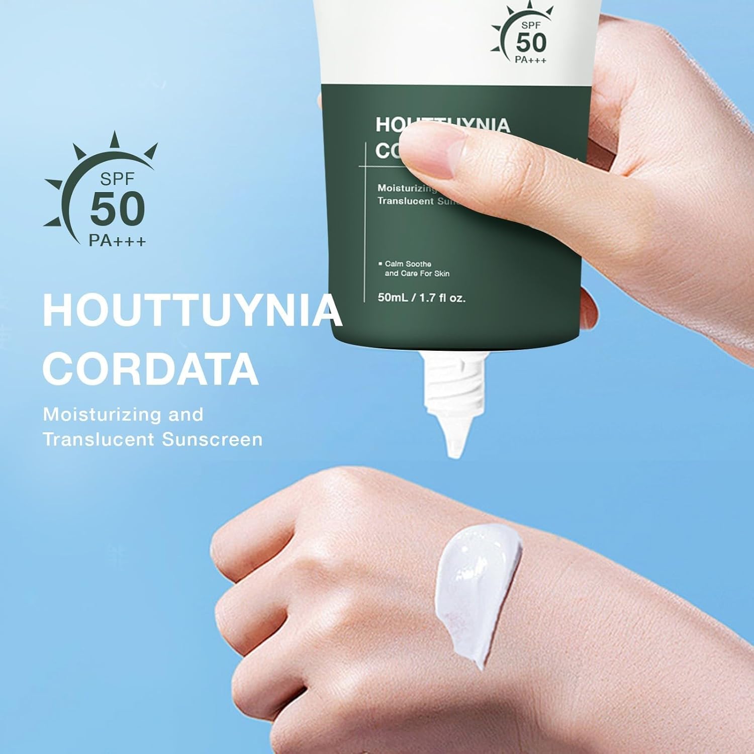 Heartleaf Silky Moisture Mild Sunscreen - Broad Spectrum SPF50 / PA Korean Skincare Facial Moisturizer Daily Sunscreen, Water Resistant Non Greasy, Strong UV Protection (2) · v2