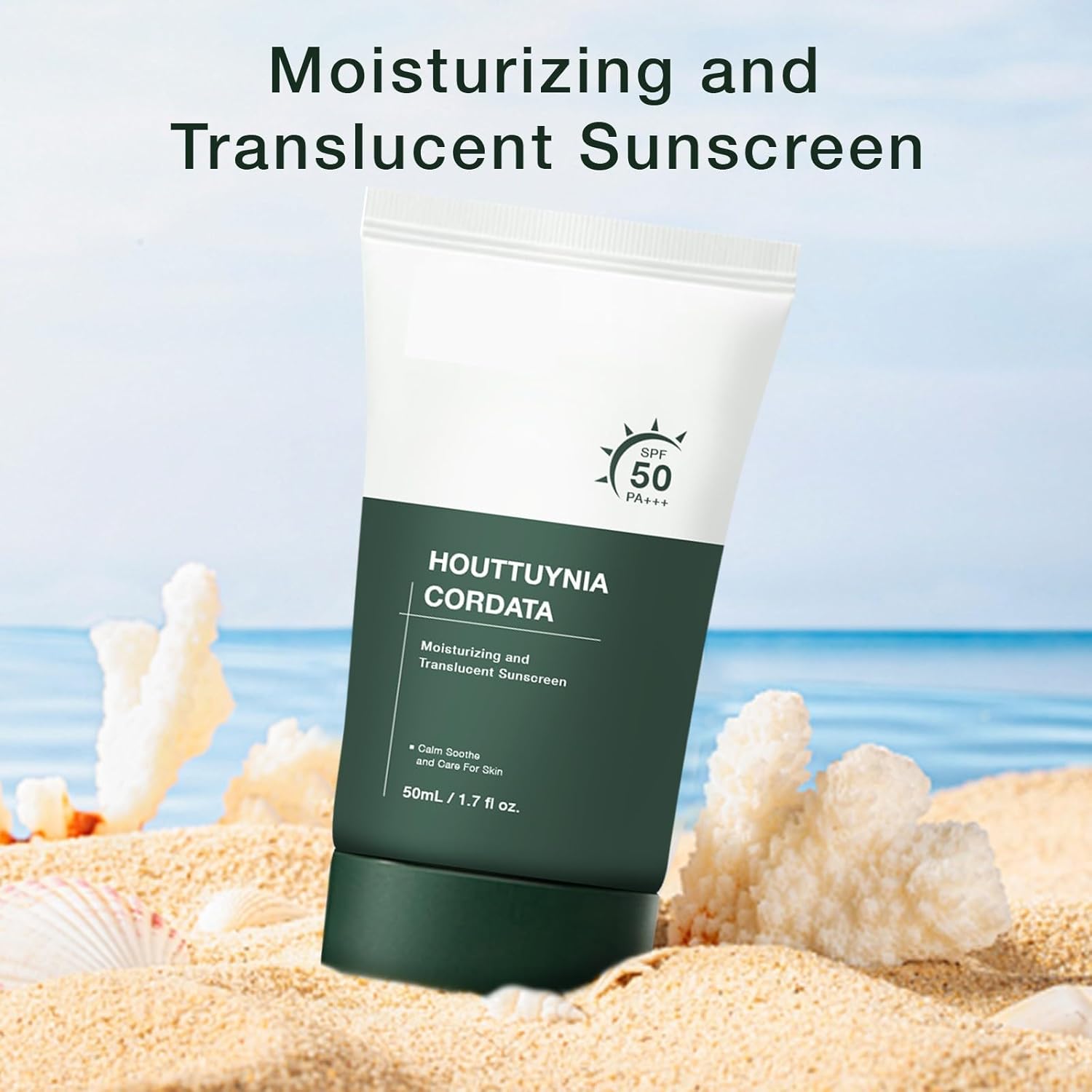 Heartleaf Silky Moisture Mild Sunscreen - Broad Spectrum SPF50 / PA Korean Skincare Facial Moisturizer Daily Sunscreen, Water Resistant Non Greasy, Strong UV Protection (2) · v2