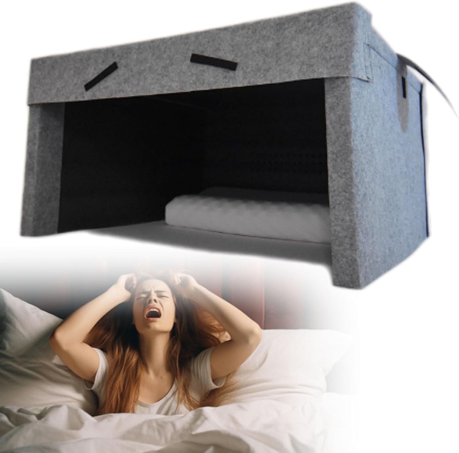 Multifunctional Sleeping Cabin,Blackout Sleeping Tent, 40mm Thick Soundproof Sleeping Cabin, Light-Proof and Soundproof Design, Bluetooth Speaker