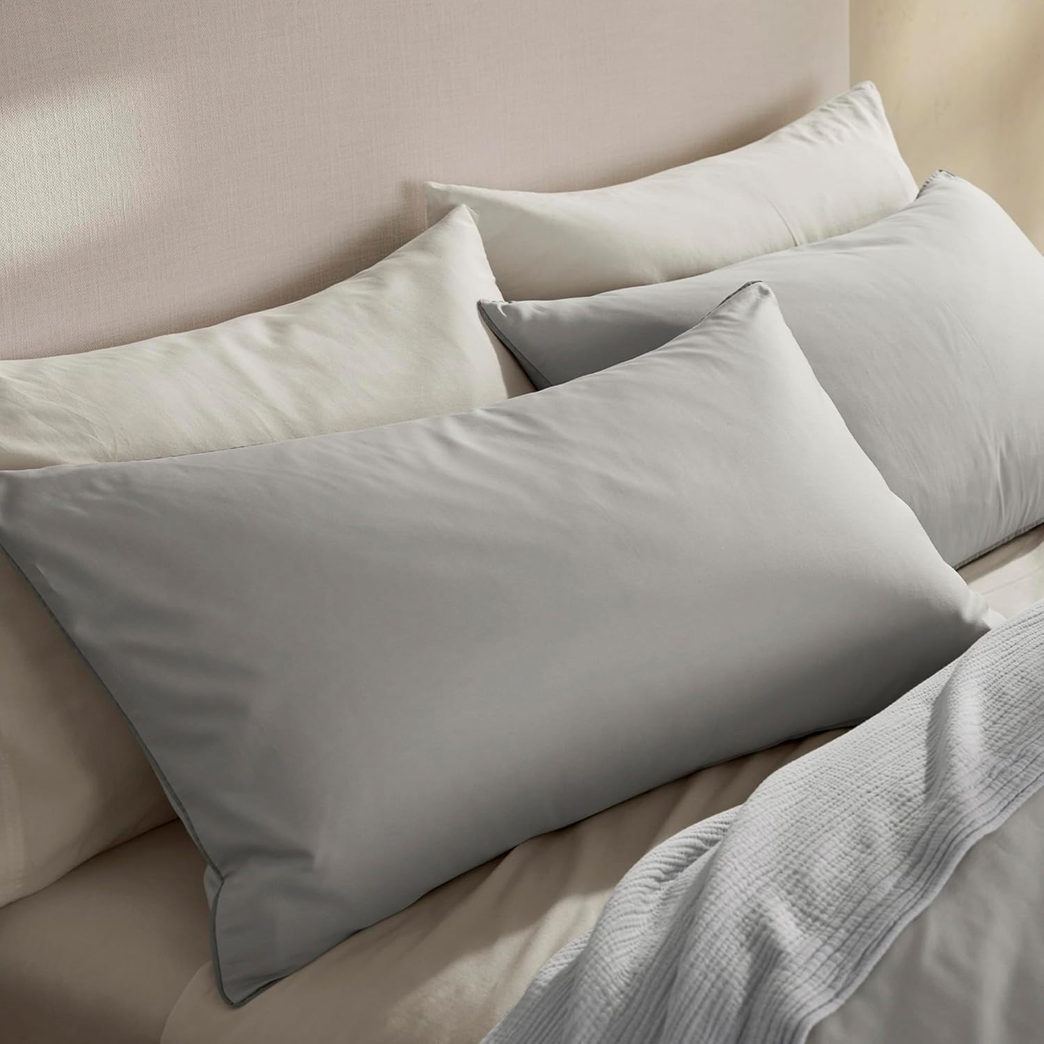 BOLL  BRANCH Signature Comforter Set - King/Cal King, Mist - Luxury 100% Organic Cotton - 1 Comforter, 2 Shams - Hypoallergenic, All-Season Weight · v6