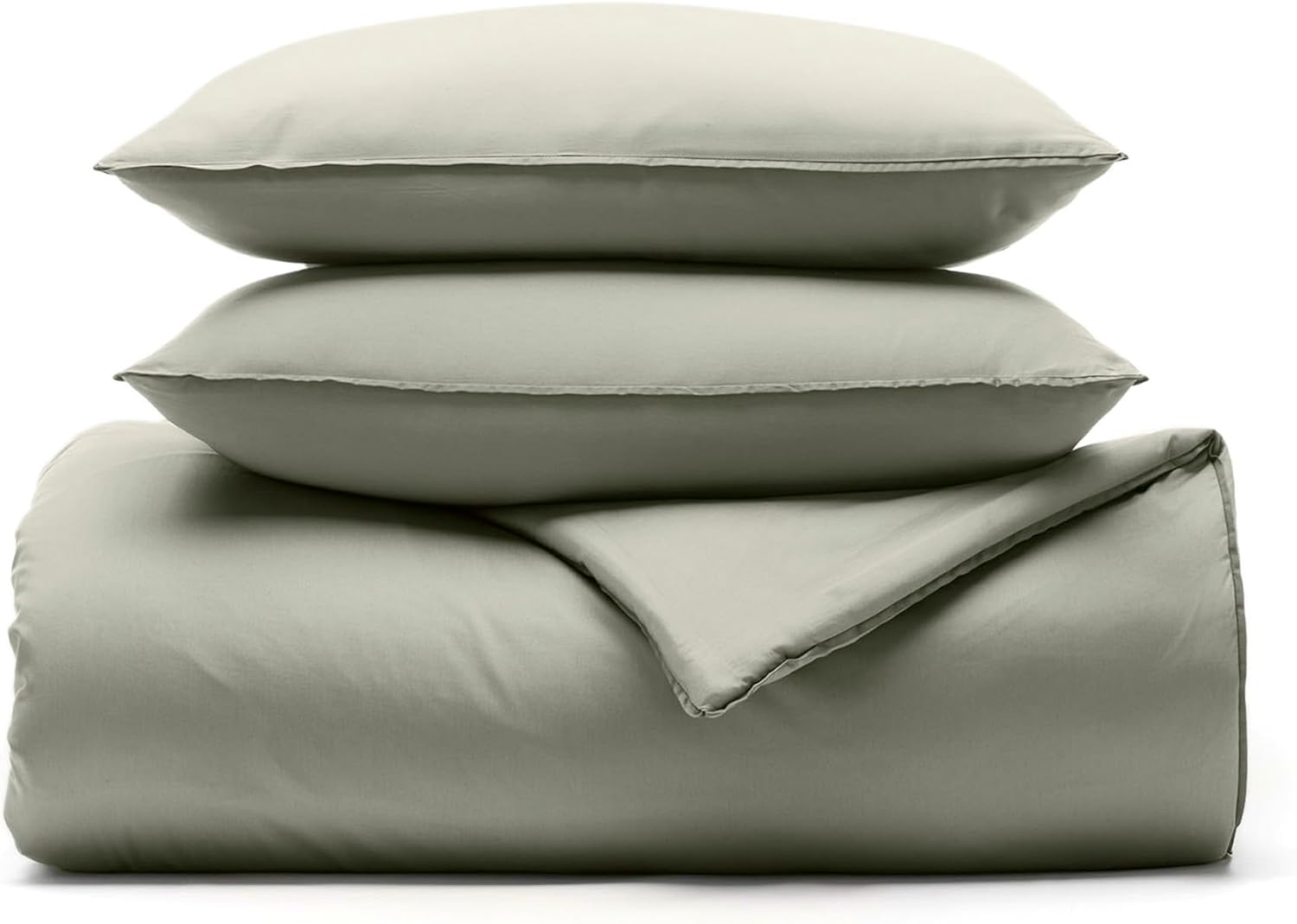 BOLL  BRANCH Signature Comforter Set - King/Cal King, Sageleaf - Luxury 100% Organic Cotton - 1 Comforter, 2 Shams - Hypoallergenic, All-Season Weight · v6