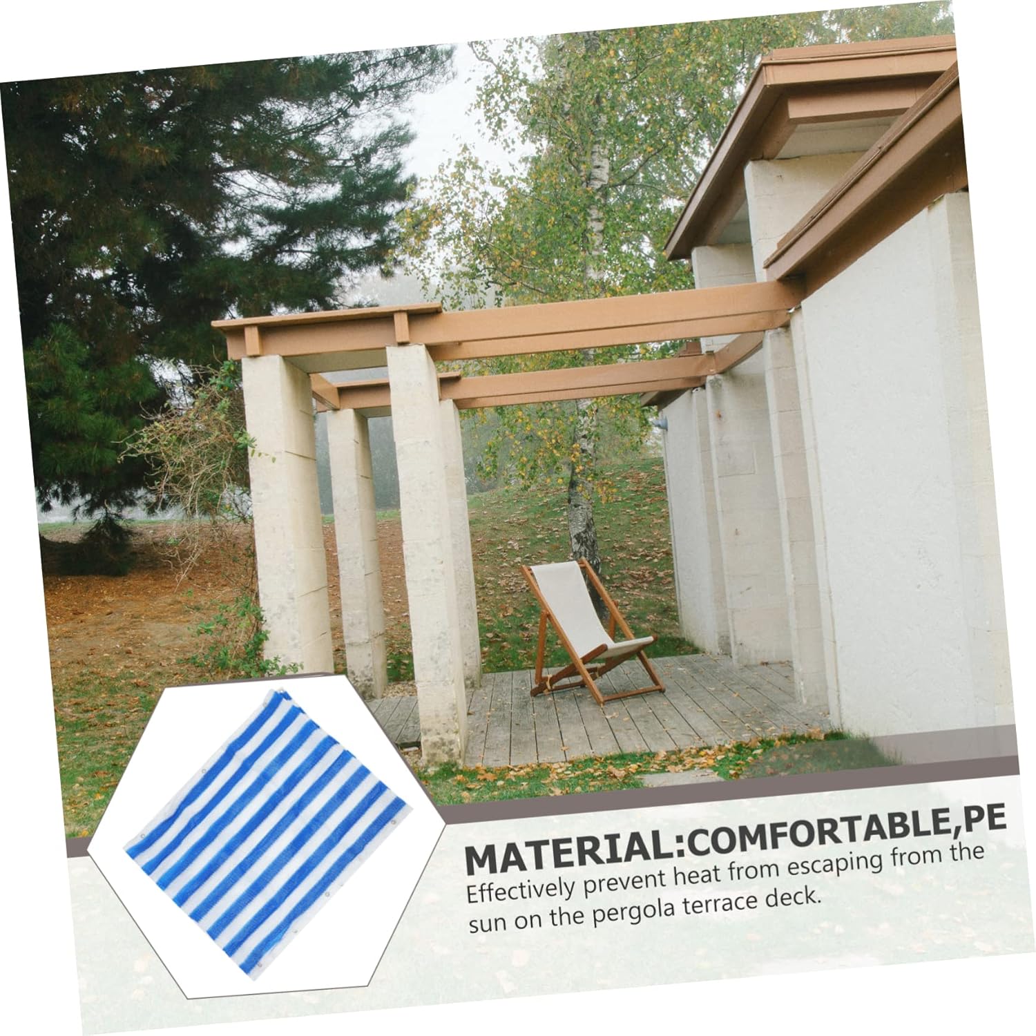 Sunscreen Waterproof Gazebo Protect Netting Privacy Fence Clothing Tent Patio Shades for Outside Balcony Privacy Screen Shade Cloth Covers Windscreen Tarp Sunblock UV Block Net Pe · v3