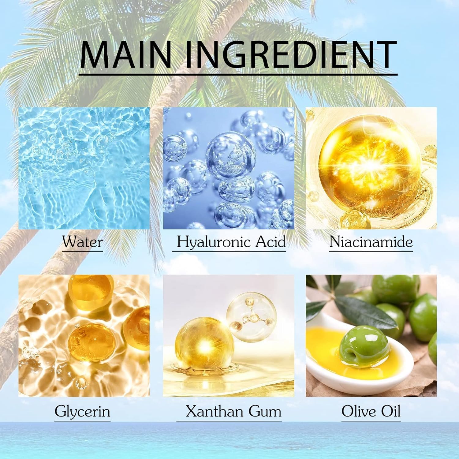Hyaluronic Acid Watery Sun Gel, Hyaluronic Acid Moisturizing Gel Moisturizing, Summer Outdoor All skin types Sunscreen With No White Cast (2pcs) · v2