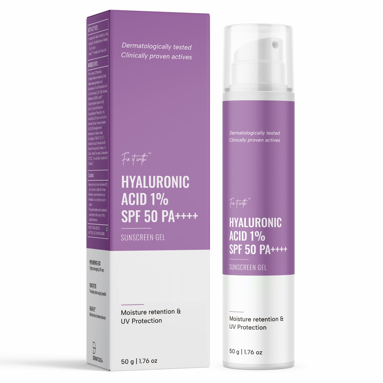 TABIR SURYA ASAM HIALURONAT TIGA 1%|SPF 50 PA    |UNTUK SEMUA JENIS KULIT|TIDAK PUTIH |  50G